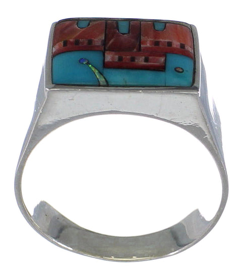 Multicolor Jewelry Native American Design Ring Size 11-1/2 YS66900